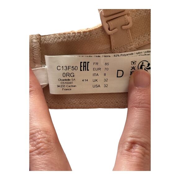 Chantelle C13F50 Norah Comfort Strapless Convertible bra 32D - Picture 6 of 9